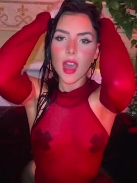 Andrea Botez nude shower video showing off her big breasts!!!